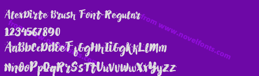 AlexDirte Brush Font-RegularPreview