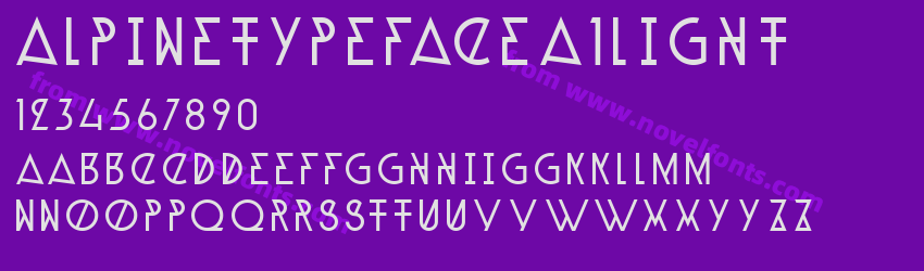 AlpineTypefaceA1LightPreview