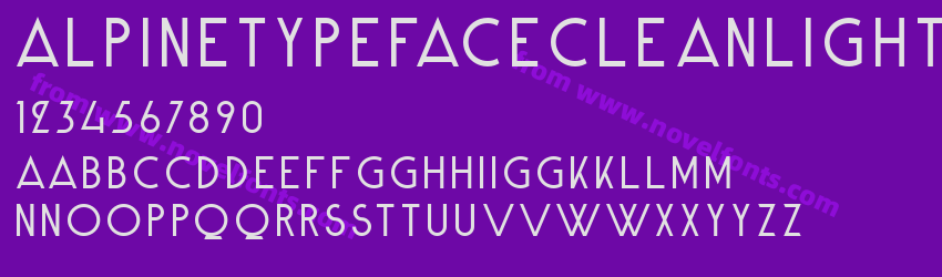 AlpineTypefaceCleanLightPreview