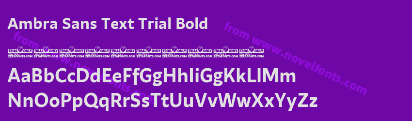 Ambra Sans Text Trial BoldPreview