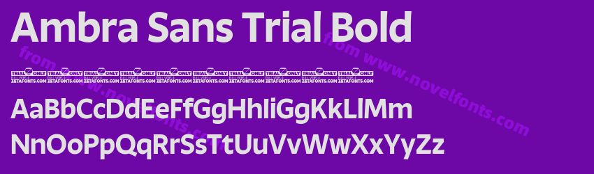 Ambra Sans Trial BoldPreview