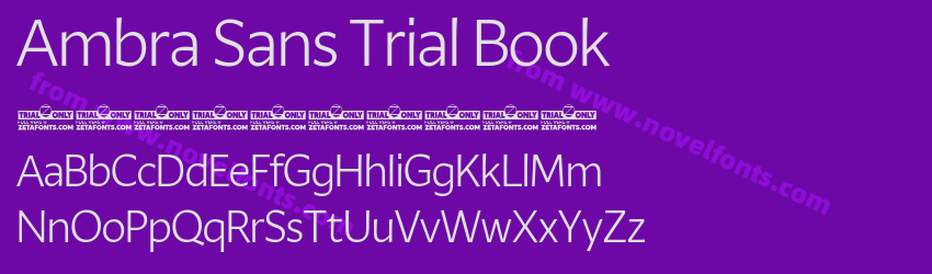 Ambra Sans Trial BookPreview