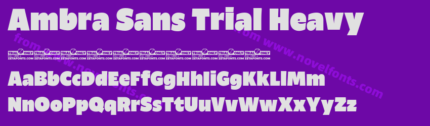 Ambra Sans Trial HeavyPreview