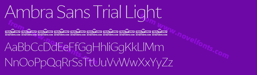 Ambra Sans Trial LightPreview