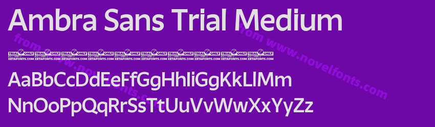 Ambra Sans Trial MediumPreview