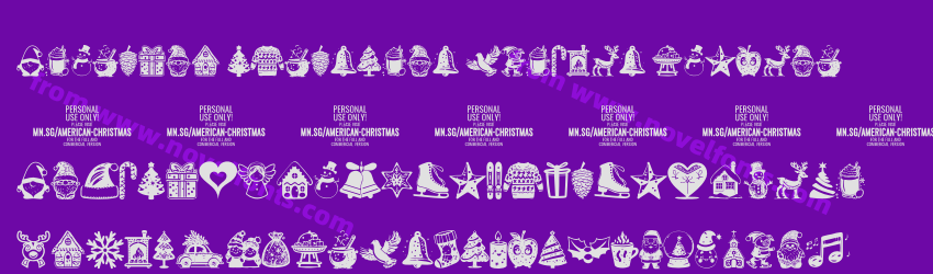 American Christmas Symbols RegularPreview