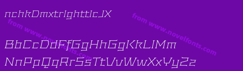 AnachakDemoExtralightItalic-2OJaXPreview