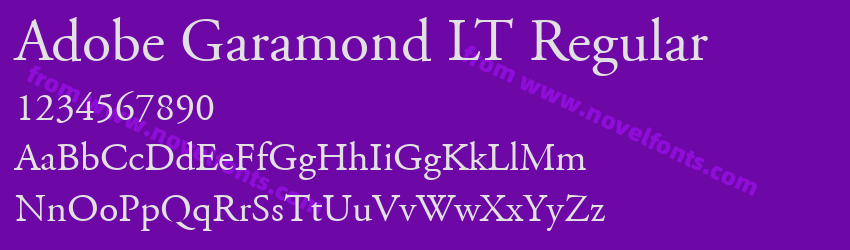 Adobe Garamond LT RegularPreview