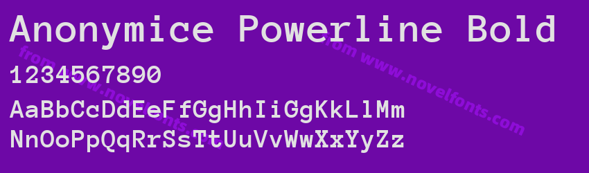 Anonymice Powerline BoldPreview