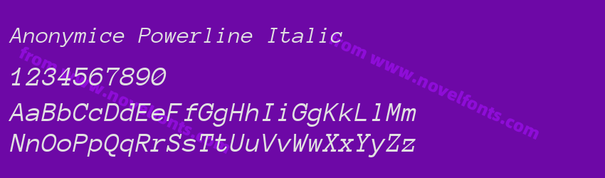 Anonymice Powerline ItalicPreview