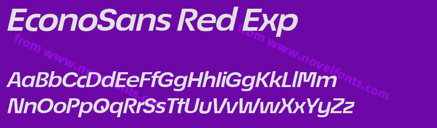 EconoSans Red ExpPreview