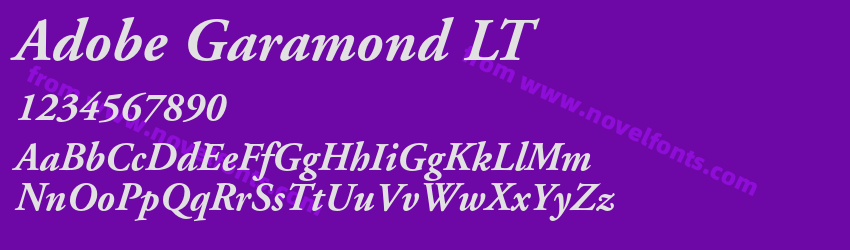 Adobe Garamond LTPreview