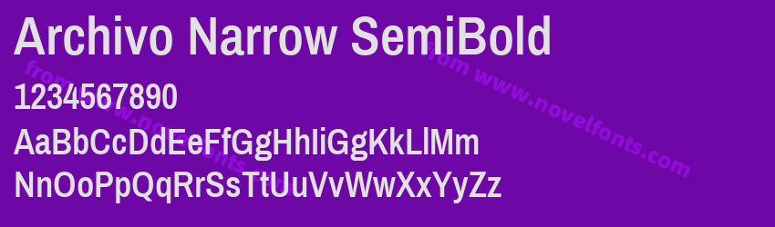 Archivo Narrow SemiBoldPreview