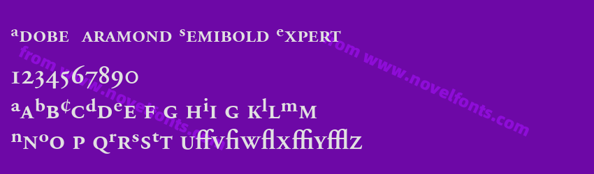 Adobe Garamond Semibold ExpertPreview