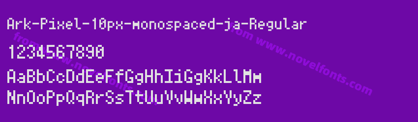 Ark-Pixel-10px-monospaced-ja-RegularPreview