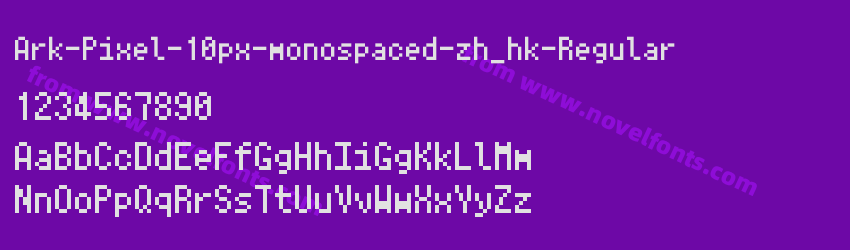 Ark-Pixel-10px-monospaced-zh_hk-RegularPreview