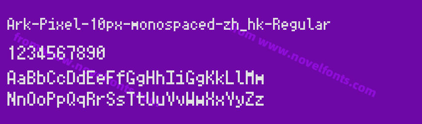 Ark-Pixel-10px-monospaced-zh_hk-RegularPreview