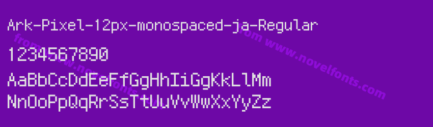 Ark-Pixel-12px-monospaced-ja-RegularPreview