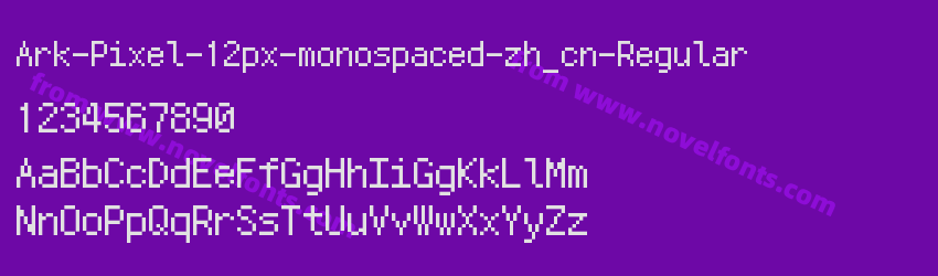 Ark-Pixel-12px-monospaced-zh_cn-RegularPreview