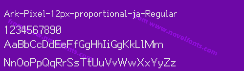 Ark-Pixel-12px-proportional-ja-RegularPreview