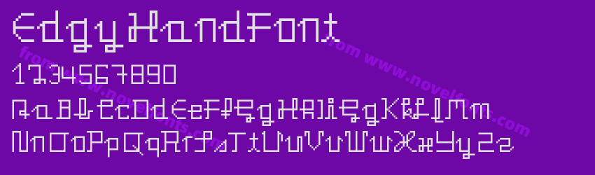 EdgyHandFontPreview