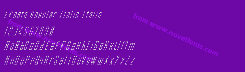 Efesto Regular Italic ItalicPreview