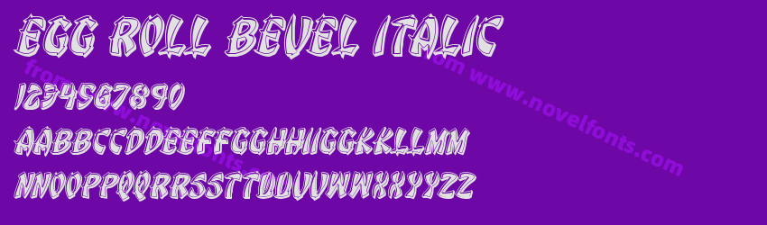 Egg Roll Bevel ItalicPreview