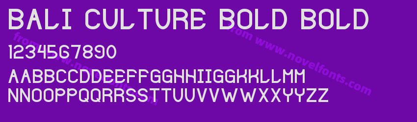 Bali Culture Bold BoldPreview