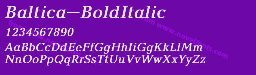 Baltica-BoldItalicPreview