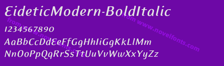 EideticModern-BoldItalicPreview