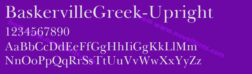 BaskervilleGreek-UprightPreview