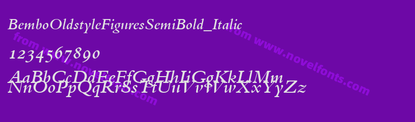 BemboOldstyleFiguresSemiBold_ItalicPreview