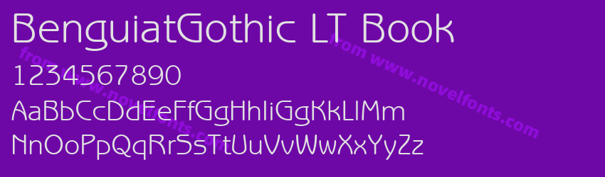 BenguiatGothic LT BookPreview