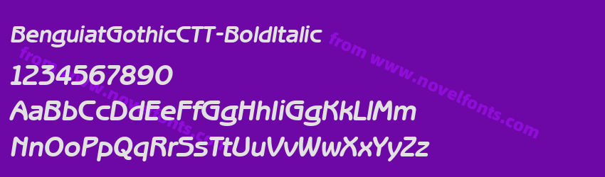 BenguiatGothicCTT-BoldItalicPreview