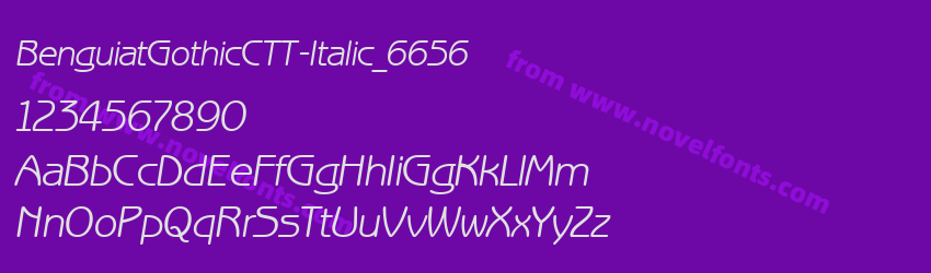 BenguiatGothicCTT-Italic_6656Preview