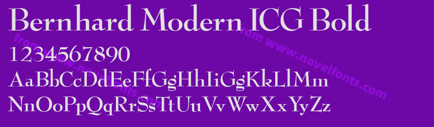 Bernhard Modern ICG BoldPreview