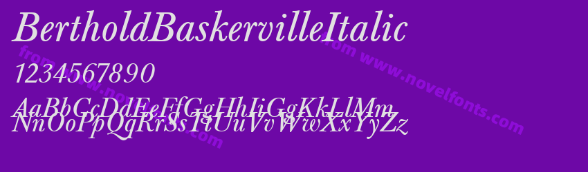 BertholdBaskervilleItalicPreview