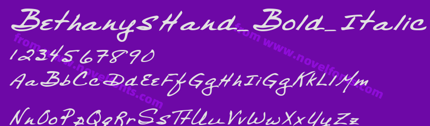 BethanysHand_Bold_ItalicPreview