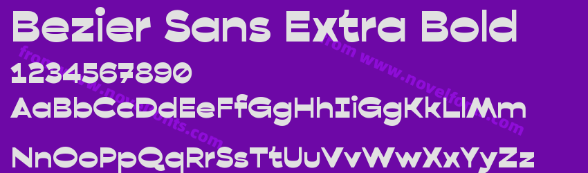 Bezier Sans Extra BoldPreview