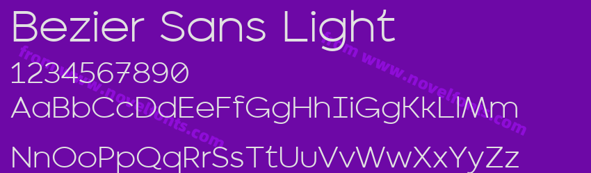 Bezier Sans LightPreview