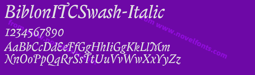 BiblonITCSwash-ItalicPreview