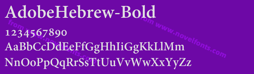 AdobeHebrew-BoldPreview