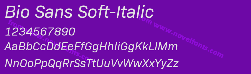 Bio Sans Soft-ItalicPreview