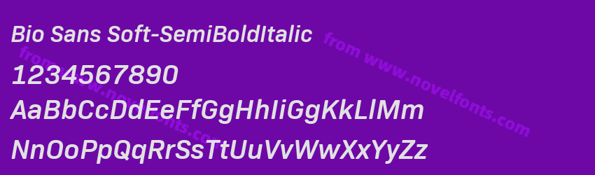 Bio Sans Soft-SemiBoldItalicPreview