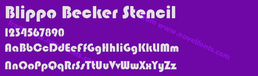 Blippo Becker StencilPreview