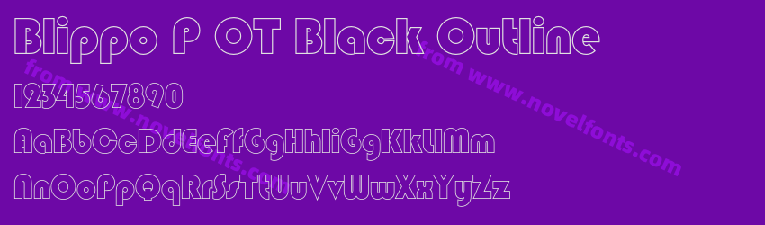 Blippo P OT Black OutlinePreview