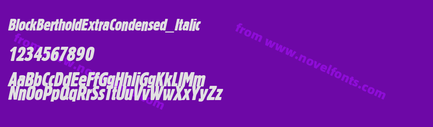 BlockBertholdExtraCondensed_ItalicPreview