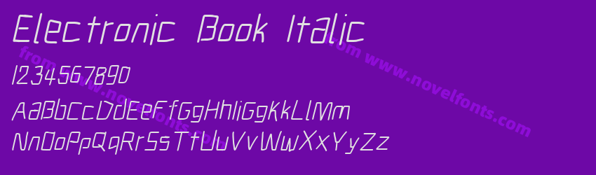 Electronic Book ItalicPreview