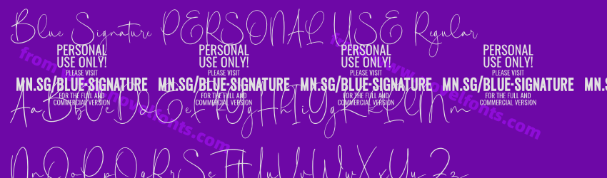 Blue Signature PERSONAL USE RegularPreview