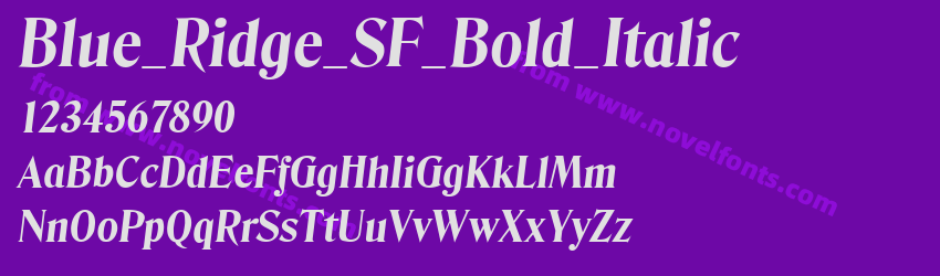 Blue_Ridge_SF_Bold_ItalicPreview